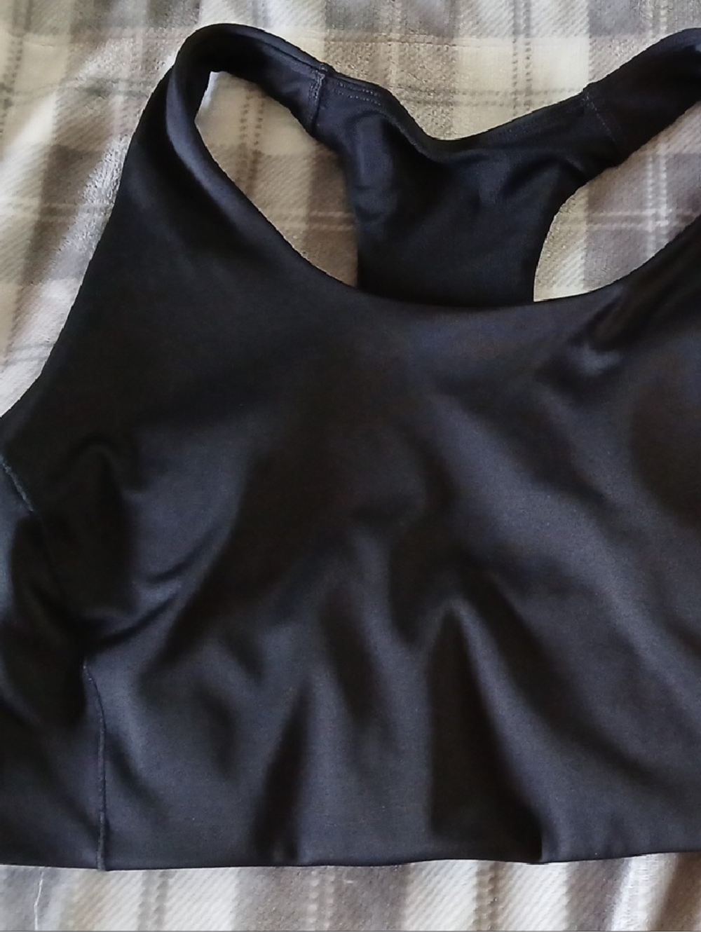 NWT Black FLX Sports Bra Crop Top Size XXL 38D 40C 40D - MSRP $40